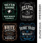 whiskey label t shirt graphics... | Shutterstock .eps vector #498508684
