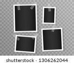 set of vector realistic white... | Shutterstock .eps vector #1306262044