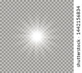 white glowing light burst... | Shutterstock .eps vector #1442156834
