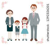 happy family portrait with... | Shutterstock . vector #1292326201