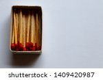 top view of some matchstick in... | Shutterstock . vector #1409420987