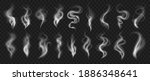 smoke effect. realistic traces... | Shutterstock .eps vector #1886348641