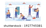 home repair. cartoon service... | Shutterstock .eps vector #1927745381