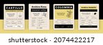 vintage coffee tag. retro label ... | Shutterstock .eps vector #2074422217