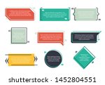 texting boxes. feedback... | Shutterstock .eps vector #1452804551