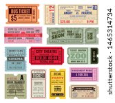 vintage tickets. hand ticket of ... | Shutterstock .eps vector #1465314734