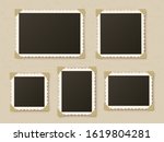 retro photo frames. vintage... | Shutterstock . vector #1619804281
