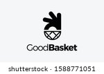 good basket vector royalty logo ... | Shutterstock .eps vector #1588771051