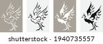 patterned clip art of a phoenix ... | Shutterstock .eps vector #1940735557