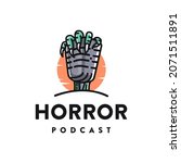 cartoon mystery podcast  horror ... | Shutterstock .eps vector #2071511891