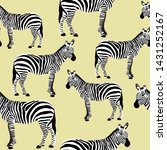 zebra seamless surface pattern  ... | Shutterstock .eps vector #1431252167