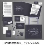 corporate identity template... | Shutterstock .eps vector #494723221