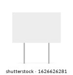 yard sign vector isolated blank ... | Shutterstock .eps vector #1626626281