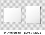 a4 paper mockup vector template ... | Shutterstock .eps vector #1696843021