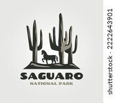 Saguaro Vintage Vector Logo...