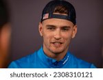 Small photo of MONTE CARLO, MONACO - May 25, 2023: Logan Sargeant, from The USA competes for Williams Racing. The build up for the 2023 Formula 1 Monaco Grand Prix