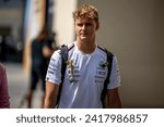 Small photo of ABU DHABI, UNITED ARAB EMIRATES - November 24, 2023: Mick Schumacher, The reserve driver for the Mercedes F1 team at round 23 of the 2023 FIA Formula 1 championship taking place at the Yas Marina