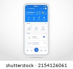 smartphone smart home... | Shutterstock .eps vector #2154126061