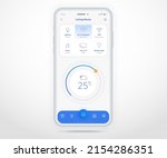 smartphone smart home... | Shutterstock .eps vector #2154286351