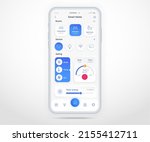 smartphone smart home air... | Shutterstock .eps vector #2155412711