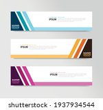 vector abstract banner design... | Shutterstock .eps vector #1937934544