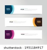 vector abstract banner design... | Shutterstock .eps vector #1951184917