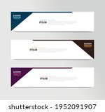 vector abstract banner design... | Shutterstock .eps vector #1952091907