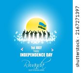 happy independence day rwanda... | Shutterstock .eps vector #2167271397
