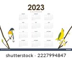 2023 Abstract Bird Calendar...