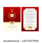 special christmas festive menu... | Shutterstock .eps vector #1557637904