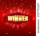 winner shiny banner with... | Shutterstock .eps vector #1537751267