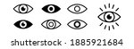 eye icon set. eyesight symbol.... | Shutterstock .eps vector #1885921684