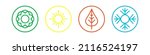 colorful icons of seasons. the... | Shutterstock .eps vector #2116524197
