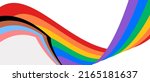 progress pride curved flag... | Shutterstock .eps vector #2165181637
