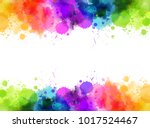 Banner With Colorful Watercolor ...
