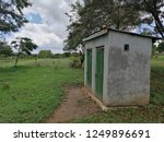 A pit latrine in an African farm in Machakos County, Nairobi