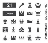 Queen Icon Set. Collection Of...