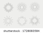 set of sunbursts  explosion... | Shutterstock .eps vector #1728083584
