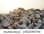 Piles Of Gravel Limestone Rocks ...