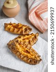 Small photo of Finnish Traditional Pasties Or Pirogs - Karelian Pasties, Karelian Pies Or Karelian Pirogs From Region Of Karelia.