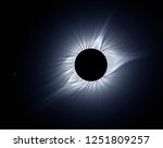 Small photo of The solar corona visible during the total solar eclipse of August 21, 2017 from Cookeville, TN