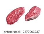 Raw top blade or flat iron beef ...