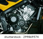 Motorcycle Engine Detail Of...