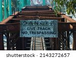 Sign  Live Track No Trespassing ...