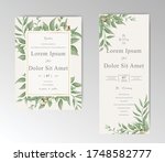 elegant wedding invitation card ... | Shutterstock .eps vector #1748582777