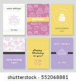 happy birthday card template.... | Shutterstock .eps vector #552068881
