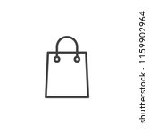 Shopping Bag Outline Icon....