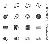 sound and music vector icons... | Shutterstock .eps vector #1908366874