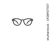 fashion spectacles line icon.... | Shutterstock .eps vector #1928937557
