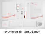 set of office documents for... | Shutterstock .eps vector #286013804